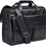 seyfocnia Mens Laptop Bag,15.6 Inch Leather Messenger Bag Water Resistant Business Travel Briefcase, Work Computer Bag Satchel Bag Husband Gifts(Brown